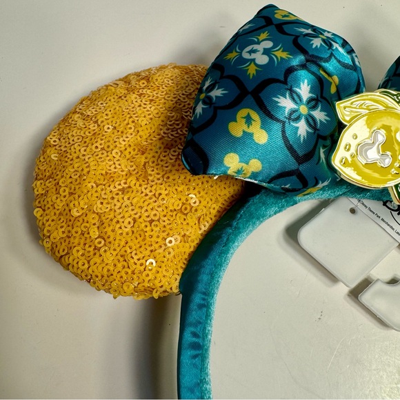 NWT. Disney Parks Salut Limon Epcot Italy Lemon Minnie Mouse Ears Headband. - Picture 4 of 12